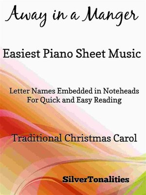 cover image of Away in a Manger Easiest Piano Sheet Music